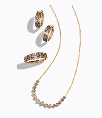 Le Vian Desert Diamond earrings, ring and necklace