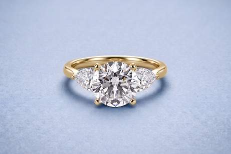 Create your own three stone engagement ring