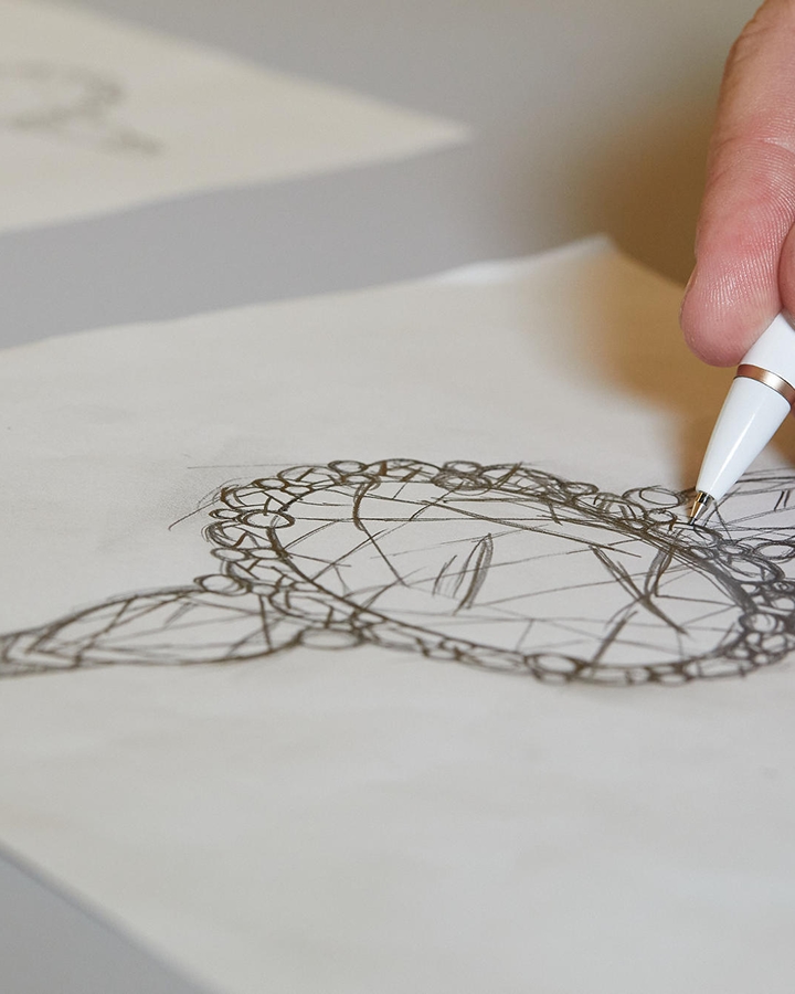 Custom engagement ring sketch from KAY