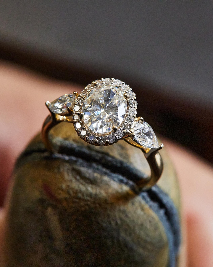 Finished custom engagement ring from KAY