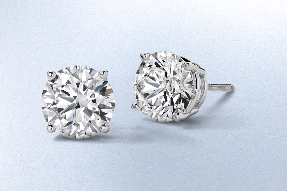 Diamond stud earrings from KAY