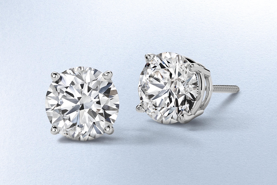 Diamond stud earrings from KAY