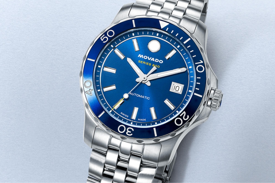 Blue Movado watch from KAY