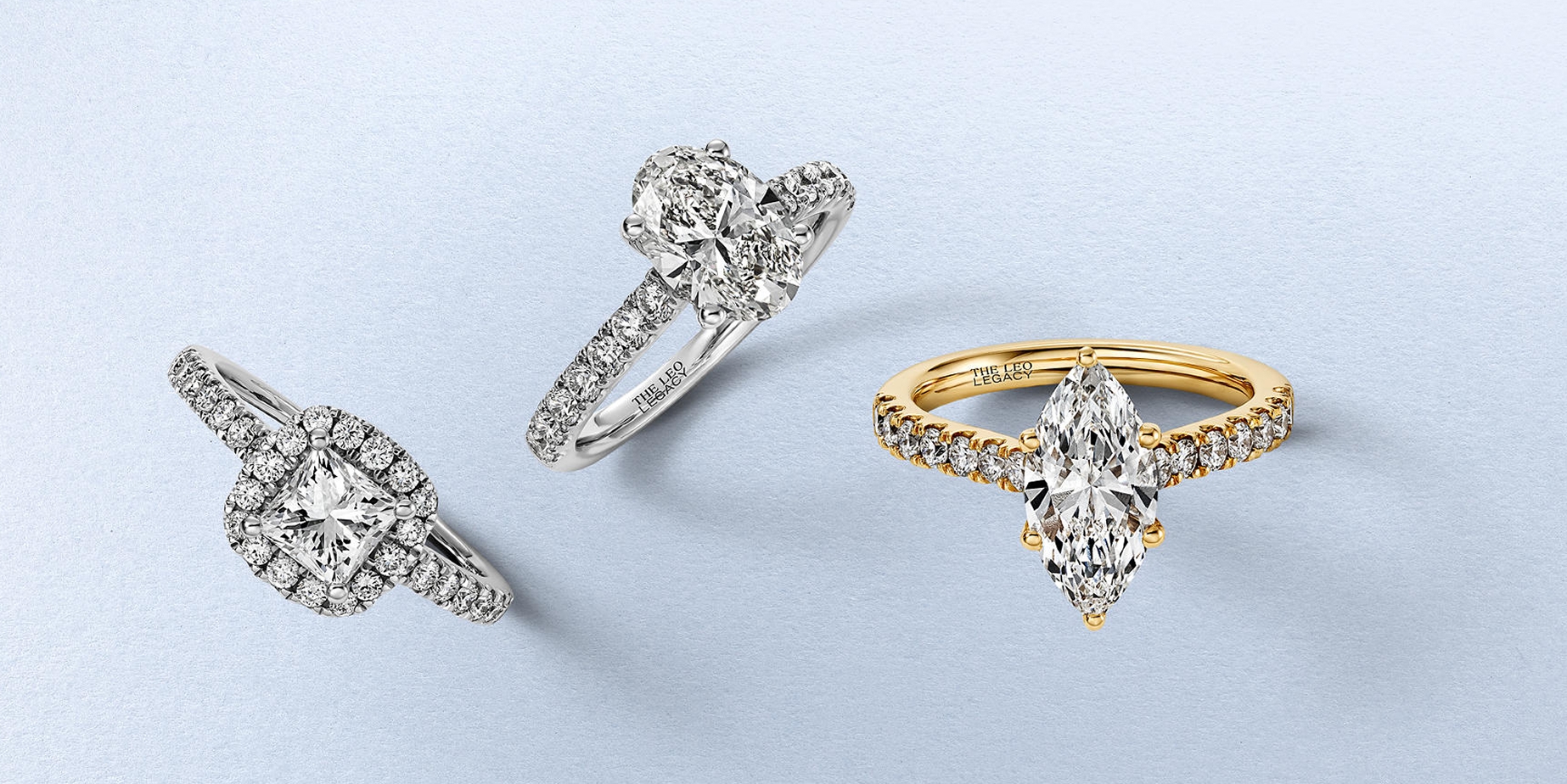 Beautiful diamond engagement rings and white and yellow gold from KAY
