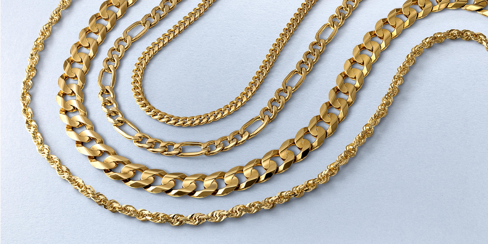 Layered gold chains from KAY