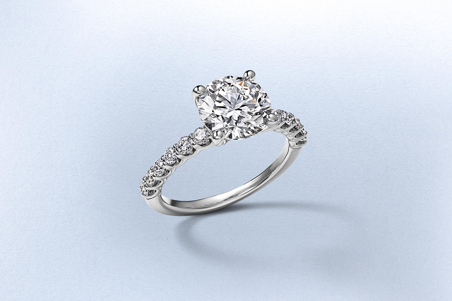 A classic diamond engagement ring from KAY.