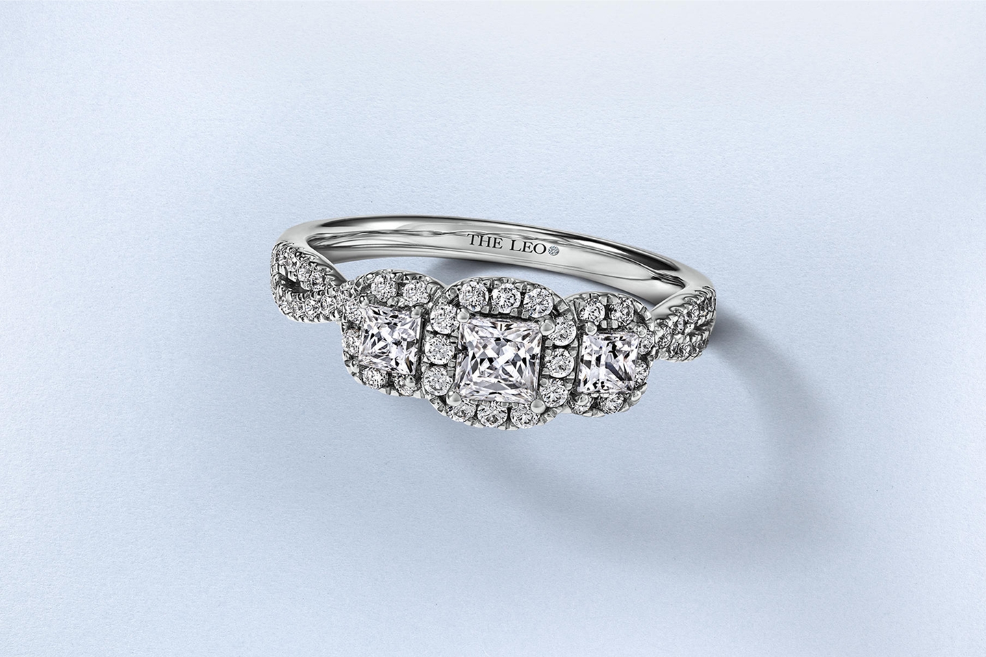 Two vintage-inspired, diamond engagement rings from KAY.
