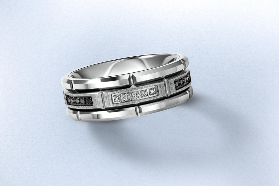 Tungsten men's band from KAY 