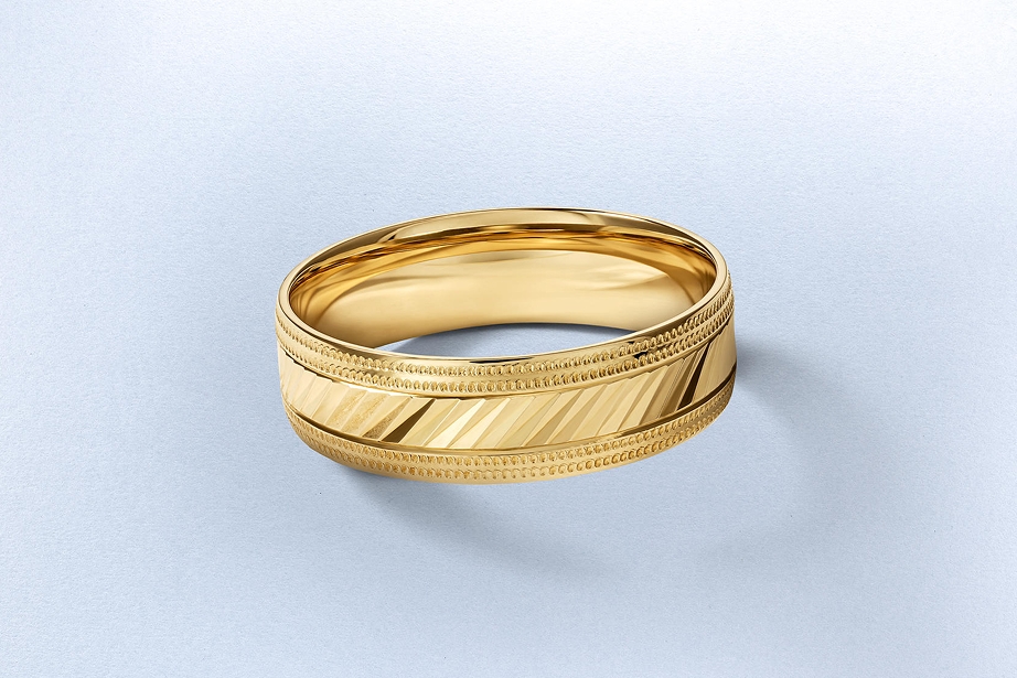 Gold wedding ring from KAY