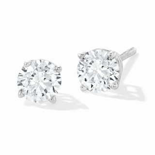 1 ct diamond earrings