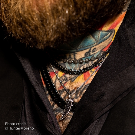 Check out jewelry worn by Teddy Swims on tour