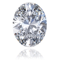 Loose oval diamond