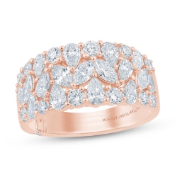 Monique Lhuillier rose gold diamond band