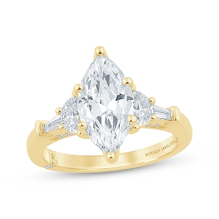 Monique Lhuillier diamond engagement ring