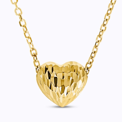 Gold heart necklace