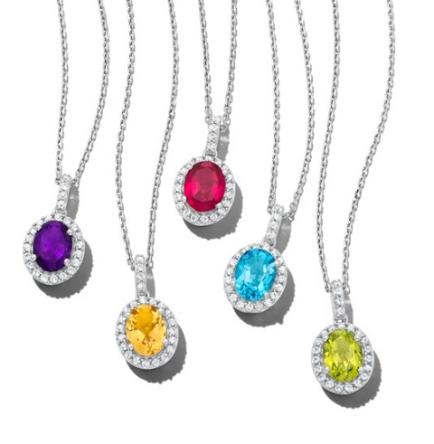 Birthstone necklaces