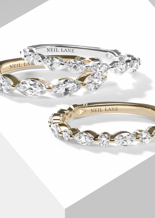 Neil Lane diamond wedding bands for her