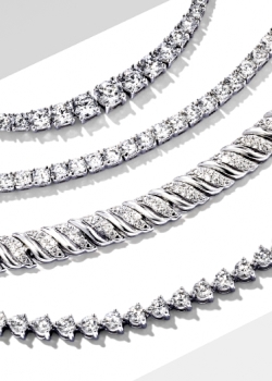 Diamond tennis necklaces