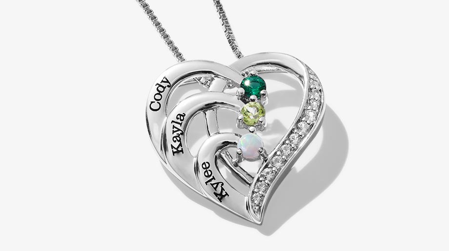 Shop personalized family jewelry