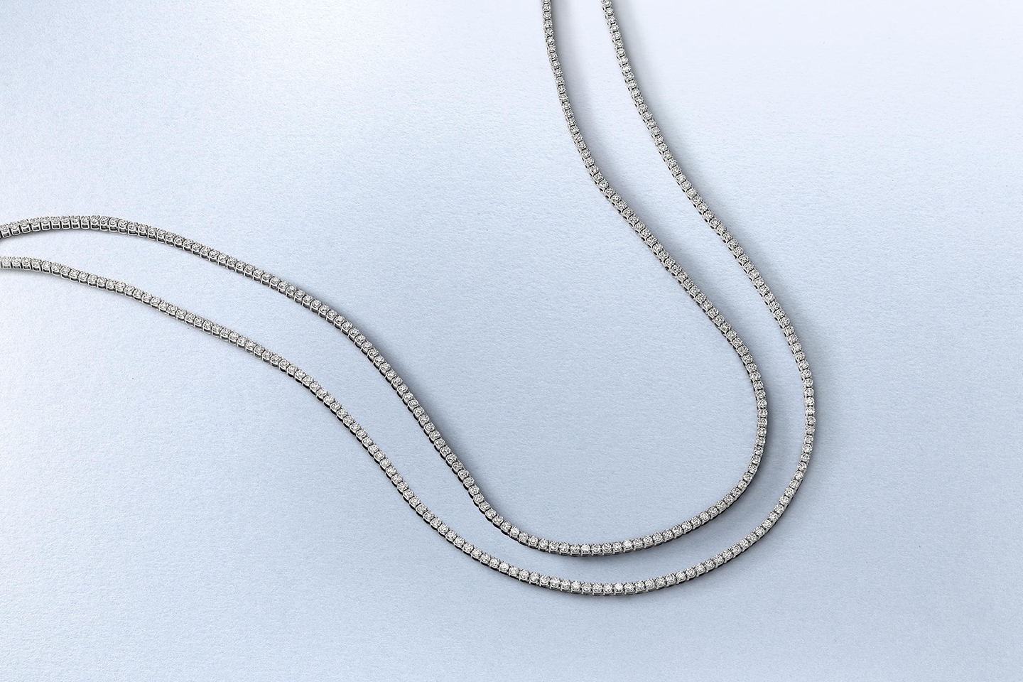 Diamond tennis necklace