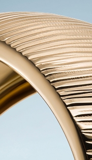 Large bold gold cuff on clearance at KAY