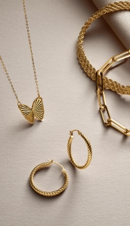 Gold jewelry on sale at KAY