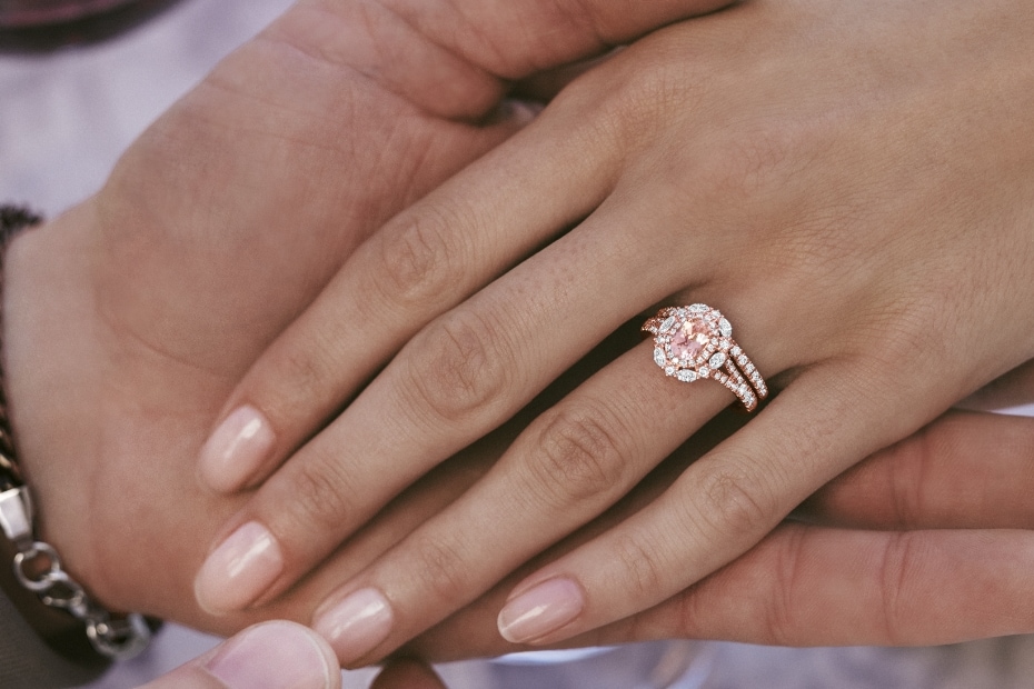 Gemstone engagement rings