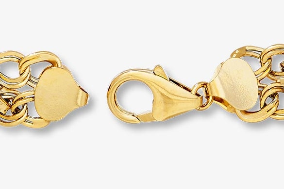 Gold chain clasps