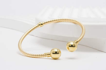 Recycled gold bracelet