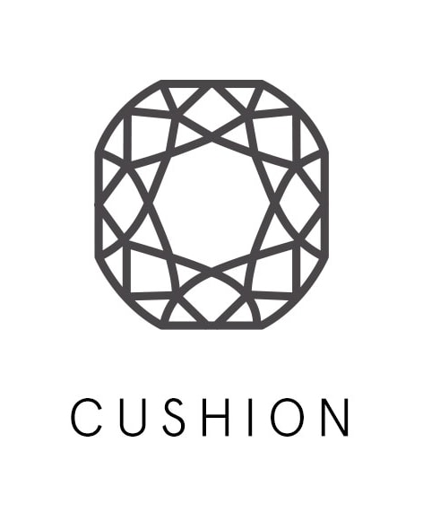 Cushion loose diamond graphic
