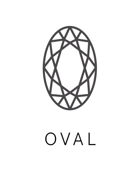 Loose oval diamond graphic