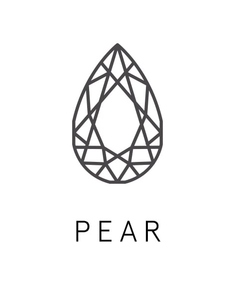 Loose pear diamond graphic