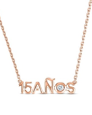 Rose gold necklace