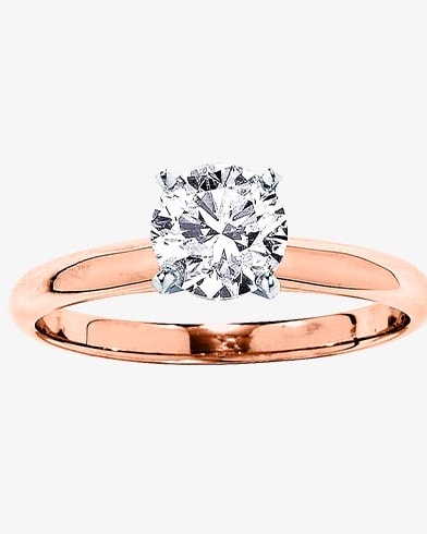 Rose gold engagement ring