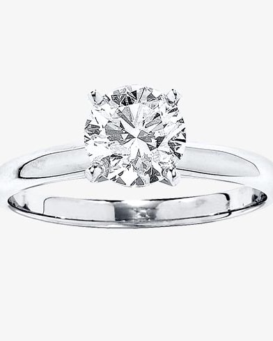 White gold engagement ring