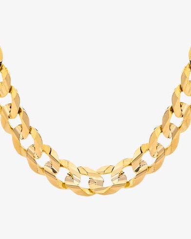 Yellow gold necklace