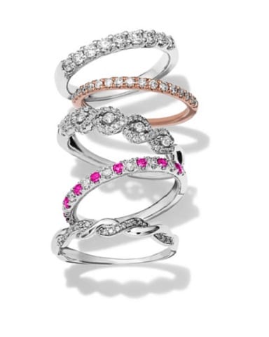 Variety of stackable rings
