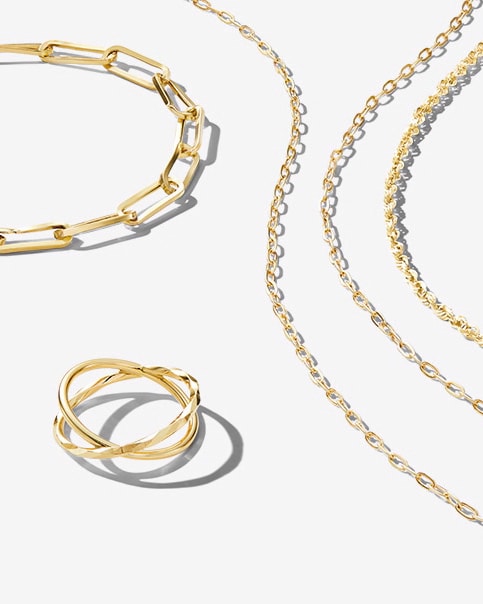 Yellow gold jewelry