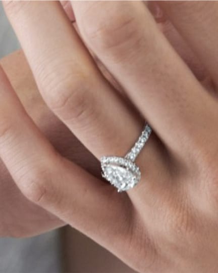 Image of pear engagement ring