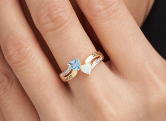 Rose gold promise ring deals kay jewelers