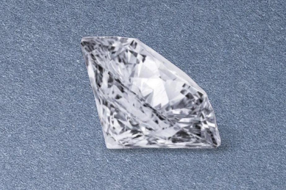 diamond image on blue background