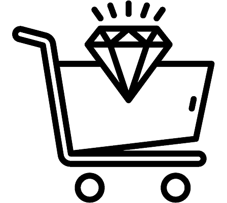 Easy shopping & support icon