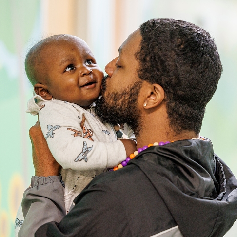 St Jude patient with his father