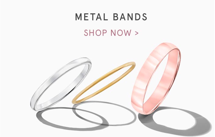 Shop gold bands that will complement your engagement ring
