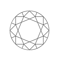 Round diamond icon