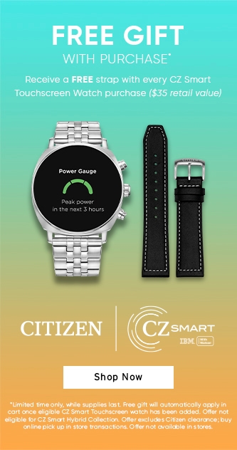 Free Gift with Purchase of Citizen CZ Smart Watch.