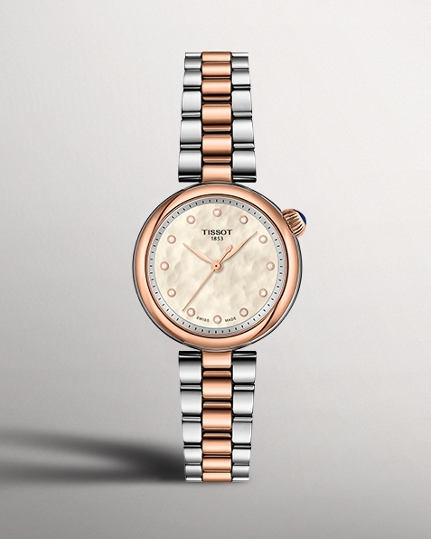 Tissot Desir watch on gray background