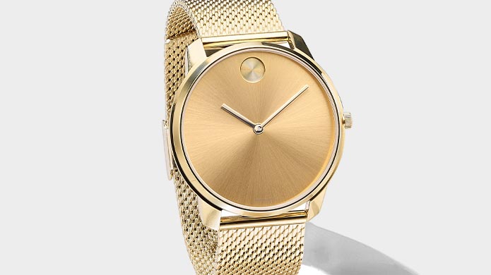 Image of gold Movado watch