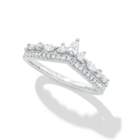Diamond anniversary rings