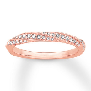 Shop rose gold wedding rings from KAY